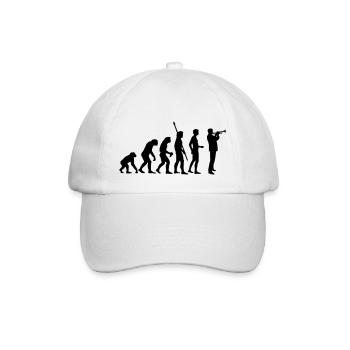 evolution_trompeter - Baseball Cap - white/white - Front