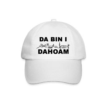 Da bin I Dahoam - Baseballkappe - Weiß/Weiß - Vorne