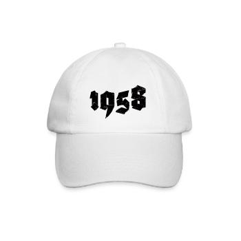 1958 - Baseball Cap - white/white - Front