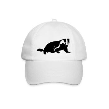 Dachs - Baseballkappe - Weiß/Weiß - Vorne