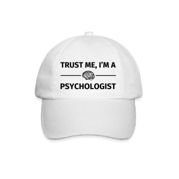 Trust me I'm a Psychologist - Baseballkappe - Weiß/Weiß - Vorne