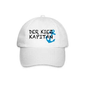 Kiez Kapitän - Baseballkappe - Weiß/Weiß - Vorne