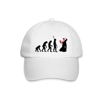 evolution_tanzpaar_a_2c - Baseballkappe - Weiß/Weiß - Vorne