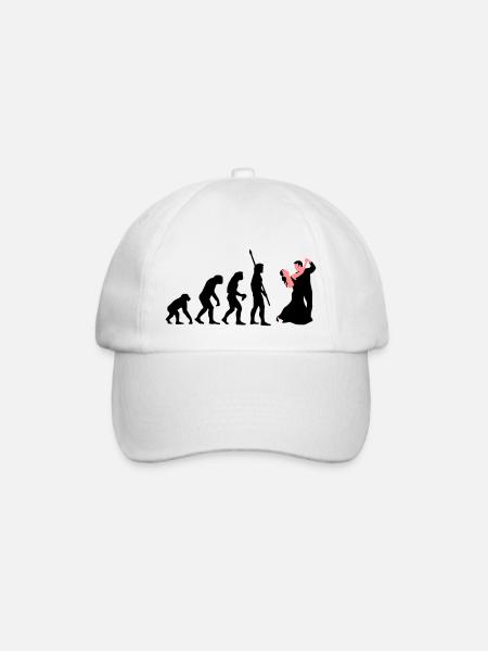 evolution_tanzpaar_a_2c - Baseballkappe - Weiß/Weiß