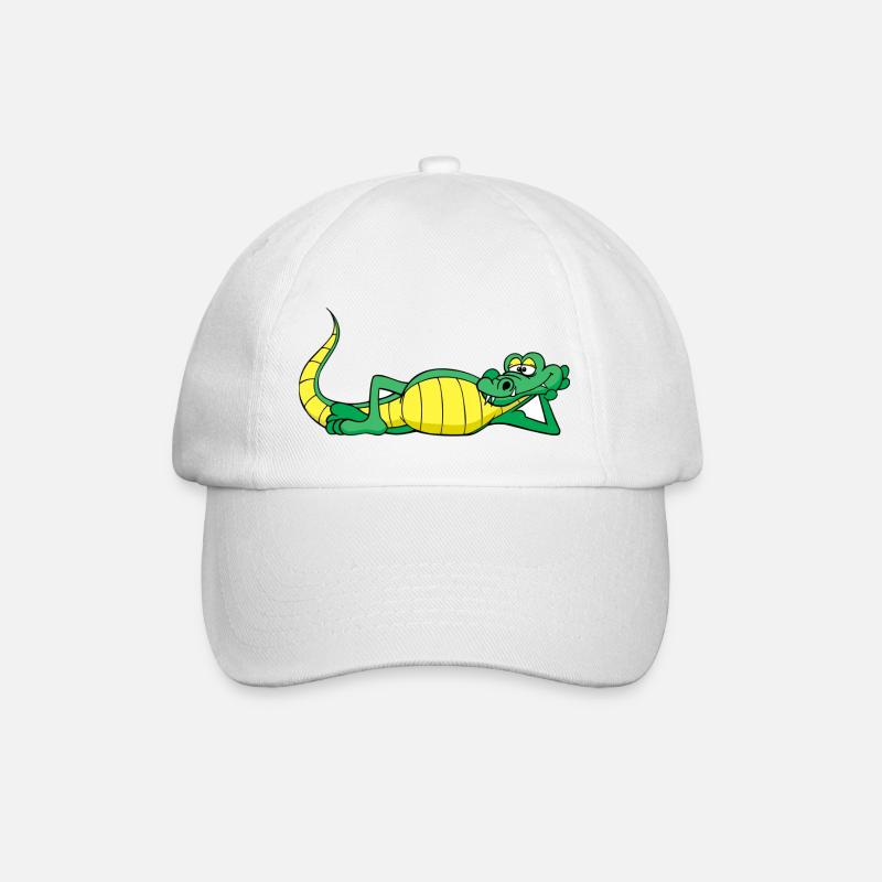 crocodile fraî - Casquette classique - blanc/blanc