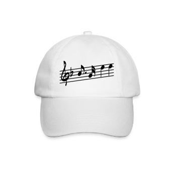"4 notes" - hymn of the Transylvanian - Baseball Cap - white/white - Front