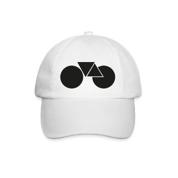 hip rate - Baseball Cap - white/white - Front