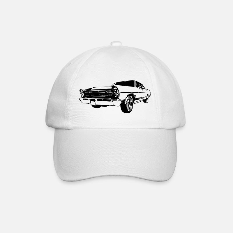 1967 Muscle Car - Baseballkappe - Weiß/Weiß