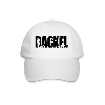DACKEL Jagdhund - Baseballkappe - Weiß/Weiß - Vorne