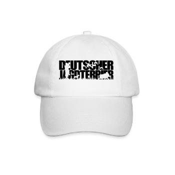 DEUTSCHER JAGDTERRIER Jagdhund - Baseballkappe - Weiß/Weiß - Vorne