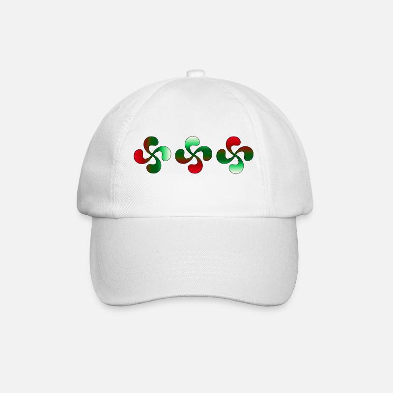 Croix Basque Lauburu - Casquette classique - blanc/blanc