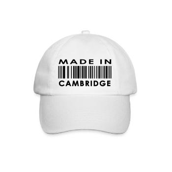 Made in Cambridge - Baseball Cap - white/white - Front