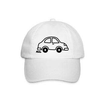 Auto - Baseballkappe - Weiß/Weiß - Vorne
