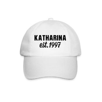 Katharina est 1997 - Baseballkappe - Weiß/Weiß - Vorne