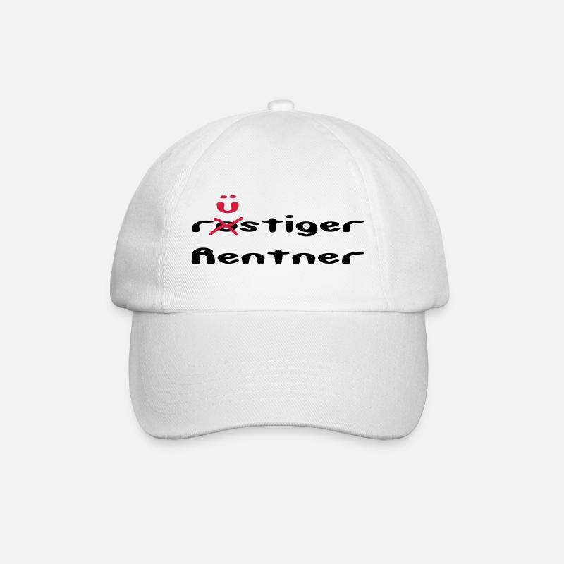 rusty / sprightly pensioner - Baseball Cap - white/white