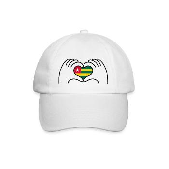 Coeur Togo - Casquette classique - blanc/blanc - Devant