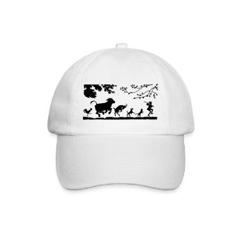 Animals - Baseball Cap - white/white - Front