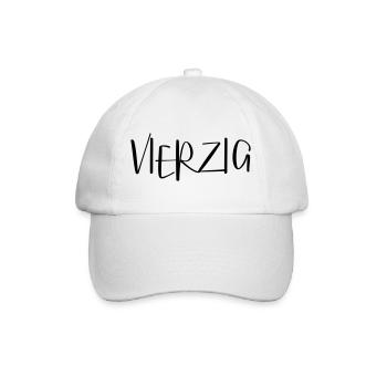 40 vierzig Geburtstag Geschenk - Baseballkappe - Weiß/Weiß - Vorne