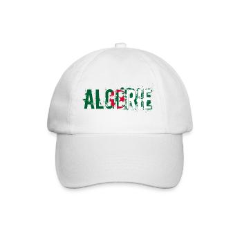 logo_flag_grunge_algerie_2 - Casquette classique - blanc/blanc - Devant