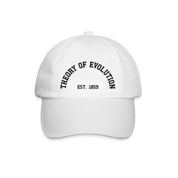 Theory of Evolution - Est. 1859 (Half-Circle) - Baseball Cap - white/white - Front
