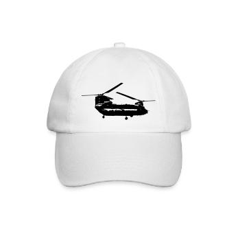 helicoptere_chinook - Casquette classique - blanc/blanc - Devant