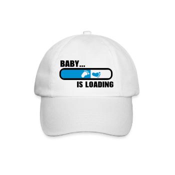 Baby loading - Baseball Cap - white/white - Front