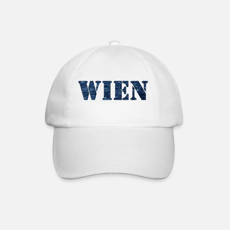 WIEN - Baseballkappe - Weiß/Weiß