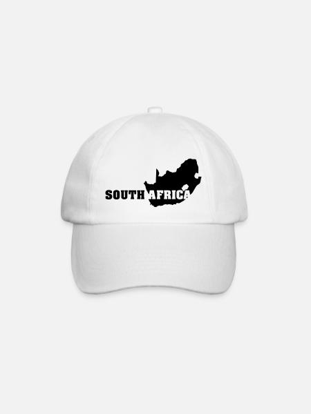 South Africa (ID: 002004) - Baseball Cap - white/white