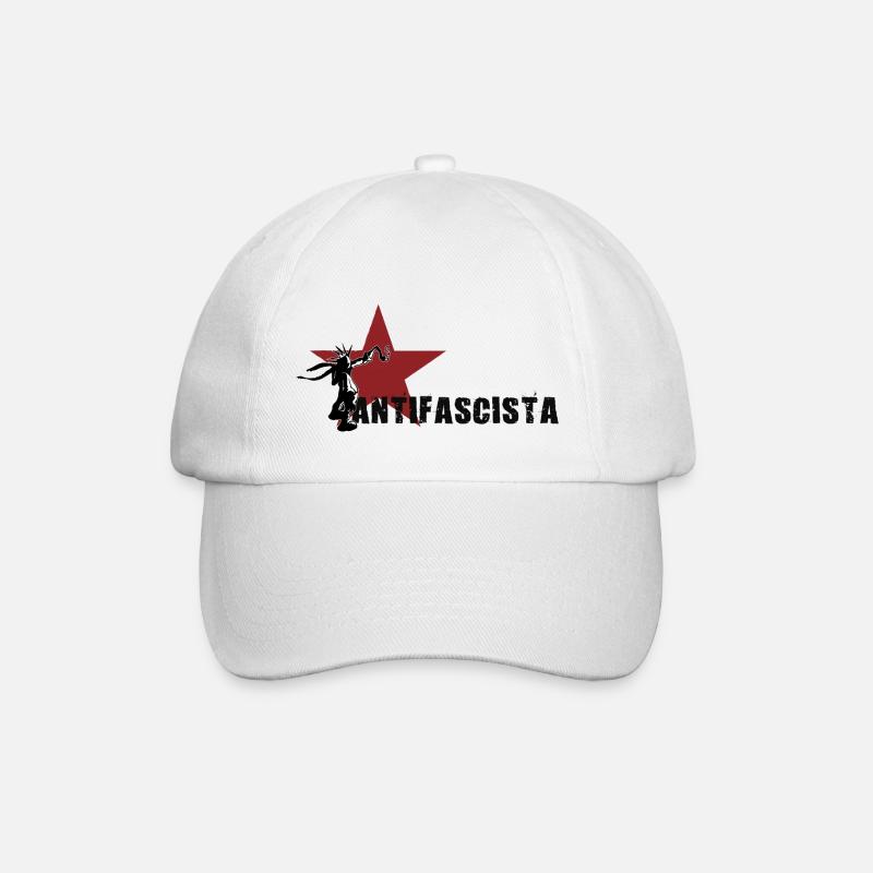 antifasciste - Casquette classique - blanc/blanc