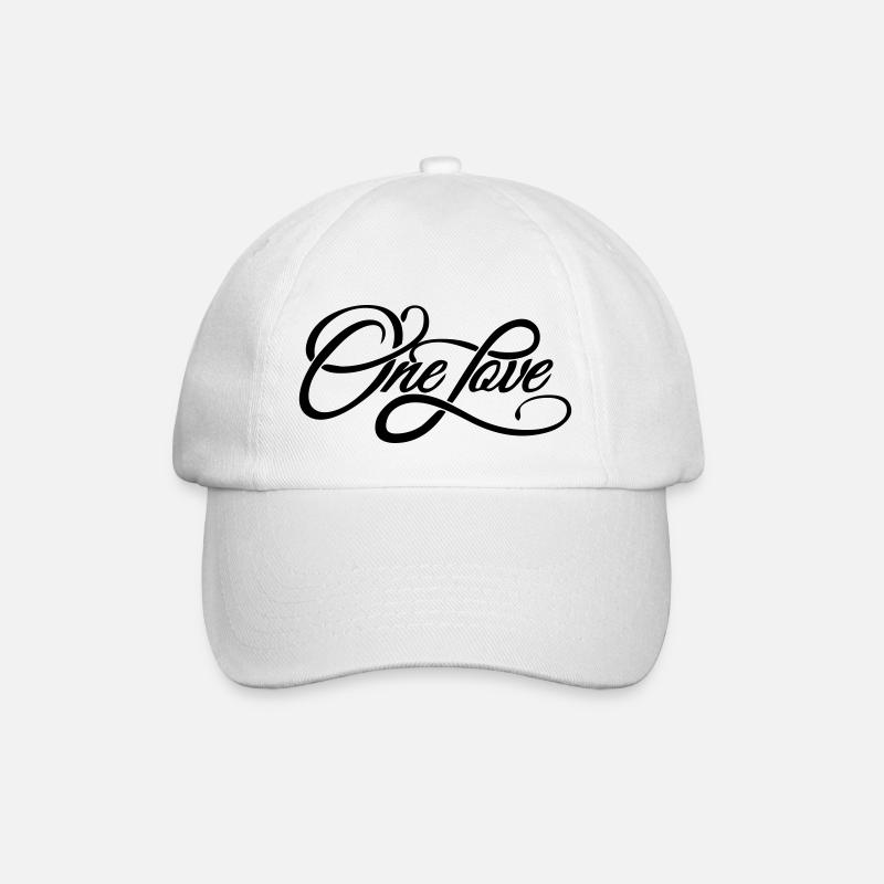 one love - die eine Liebe - Baseballkappe - Weiß/Weiß