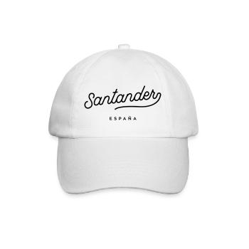 Santander - Spanien - Baseballkappe - Weiß/Weiß - Vorne