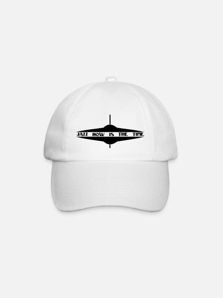 La musique jazz est maintenant le temps - Casquette classique - blanc/blanc