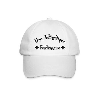 Fonctionnaire / Fonction Publique / Administration - Casquette classique - blanc/blanc - Devant