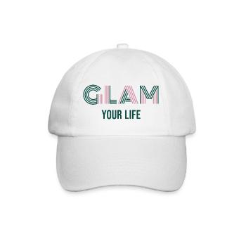 Glam Your Life - Baseballkappe - Weiß/Weiß - Vorne