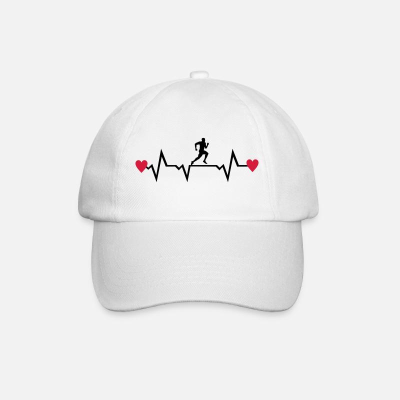 coureur t-shirt, Courir - Casquette classique - blanc/blanc
