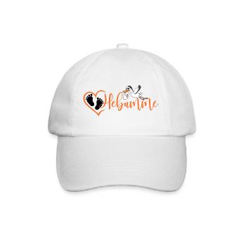 Hebamme - Baseballkappe - Weiß/Weiß - Vorne
