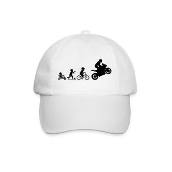 ÉVOLUTION DE LA MOTO - Casquette classique - blanc/blanc - Devant