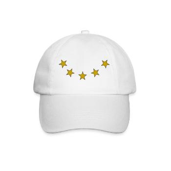 5 étoiles dorées - Casquette classique - blanc/blanc - Devant