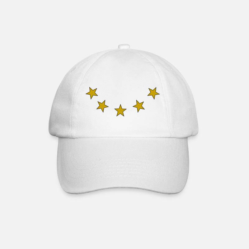 5 Stars golden - Baseballkappe - Weiß/Weiß