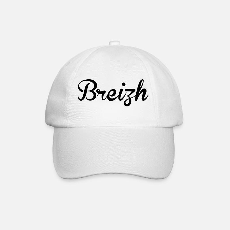 Breizh - Bretagne - Baseballkappe - Weiß/Weiß