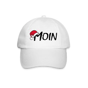 xmas moin Weihnachten Symbol Logo icon hat - Baseballkappe - Weiß/Weiß - Vorne