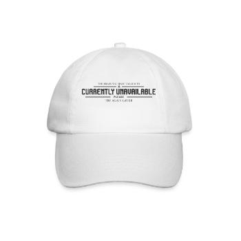 Le cerveau à qui vous avez parlé. - Casquette classique - blanc/blanc - Devant