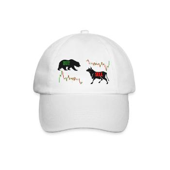Bourse - Casquette classique - blanc/blanc - Devant