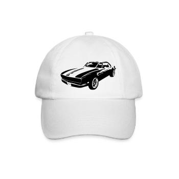 Revved Elegance: Classic Muscle unleashed - Baseball Cap - white/white - Front