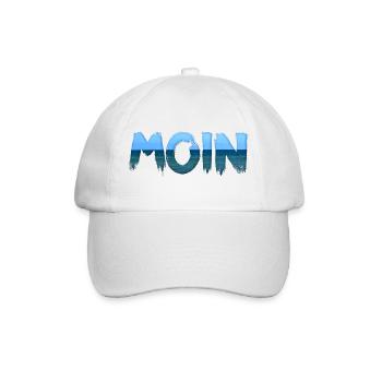 Moin Wasser - Baseballkappe - Weiß/Weiß - Vorne