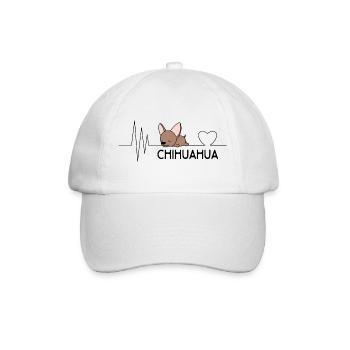 Chihuahua - Baseballkappe - Weiß/Weiß - Vorne