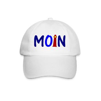Moin Friesland - Baseballkappe - Weiß/Weiß - Vorne