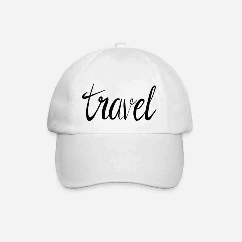 travel - Baseballkappe - Weiß/Weiß