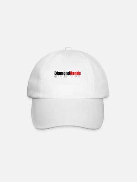 Diamond Hands - Baseball Cap - white/white