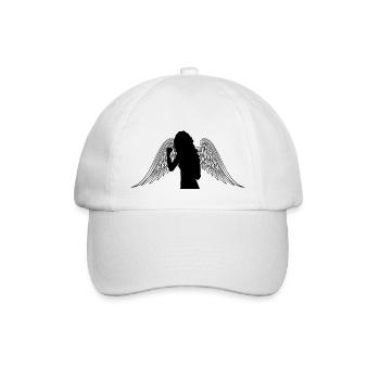Angel Silhouette - Baseball Cap - white/white - Front